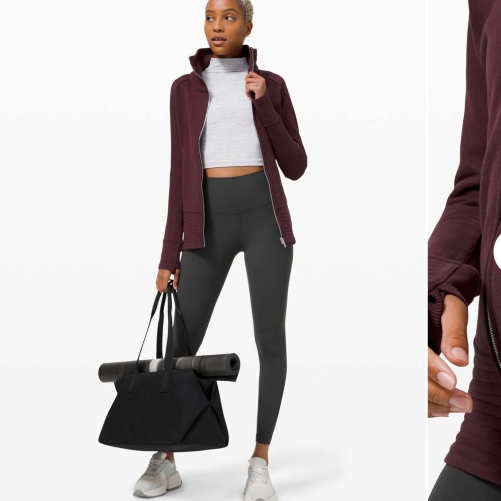 Lululemon Radiant Jacket II in color Cassis Size 2
